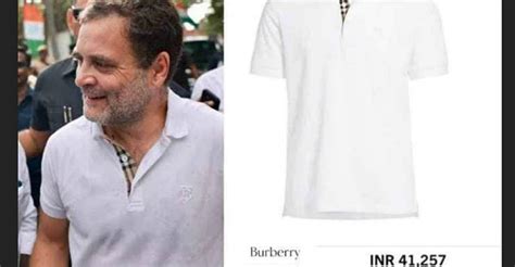 burberry rahul gandhi t shirt|Rahul Gandhi t shirt price.